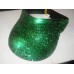 GREEN SEQUIN VISOR HAT CHRISTMAS ST PATRICK'S DAY / GOLF GARDEN SUN GLITTERING  eb-45221925